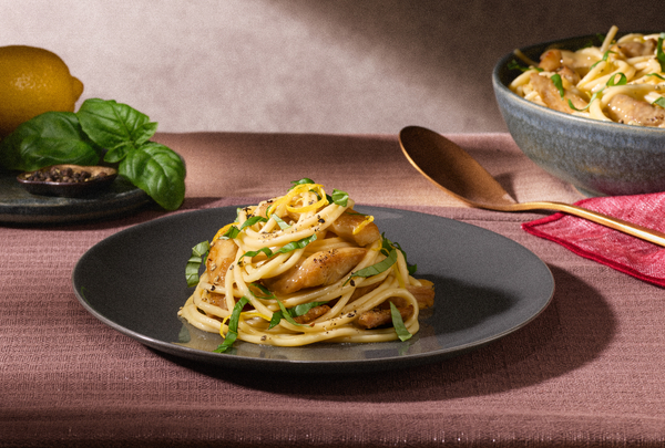 Barilla® Al Bronzo™ Spaghetti with Lemon Chicken, Ginger, Basil & Parmesan